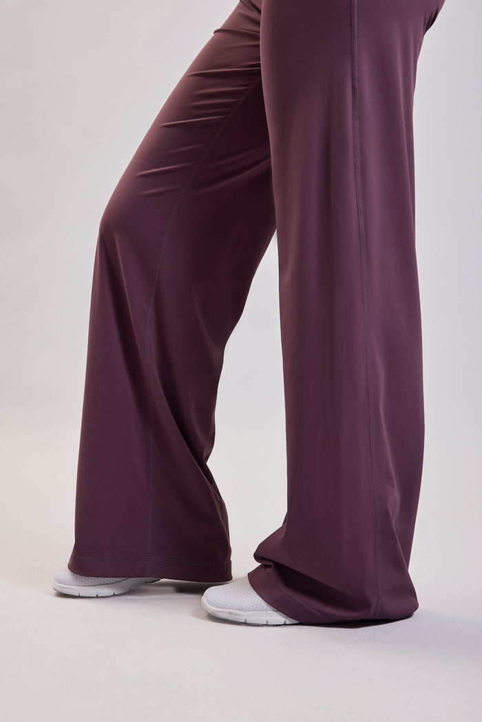 AZUR STRAIGHT LEG BOTTOMS DARK PURPLE