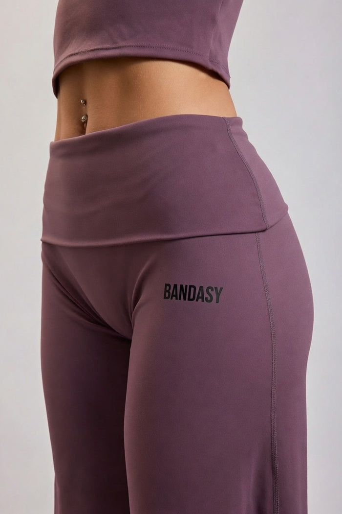 AZUR STRAIGHT LEG BOTTOMS DARK PURPLE