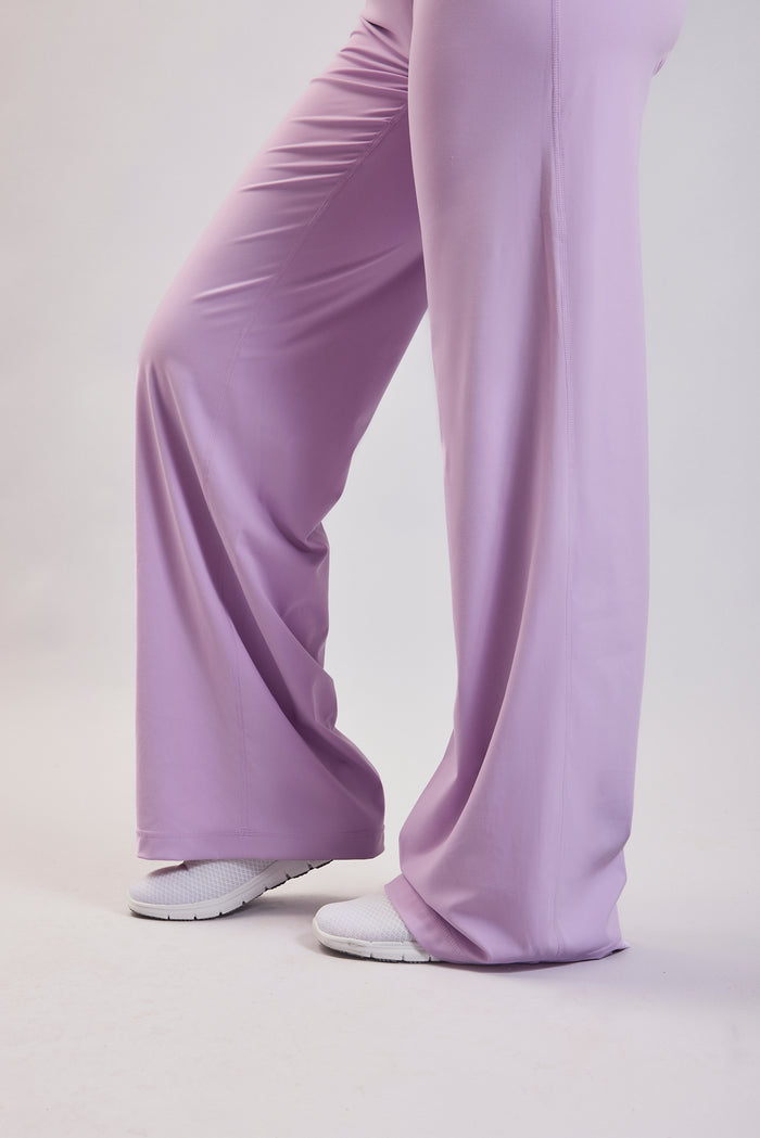 AZUR STRAIGHT LEG BOTTOMS PASTEL LILAC