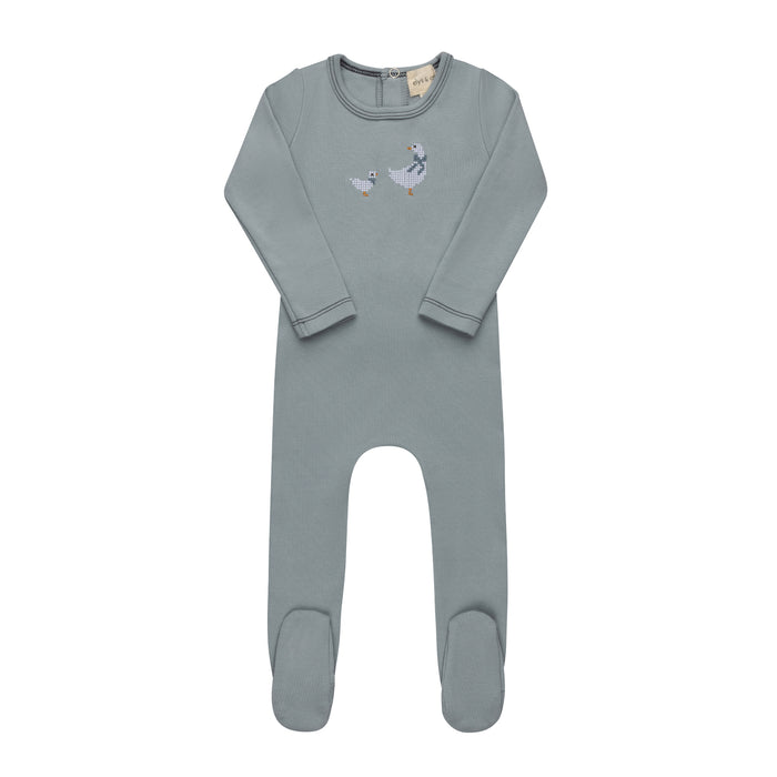 Baby Boy Layette Set – Blue – Cross Stitch Duckling