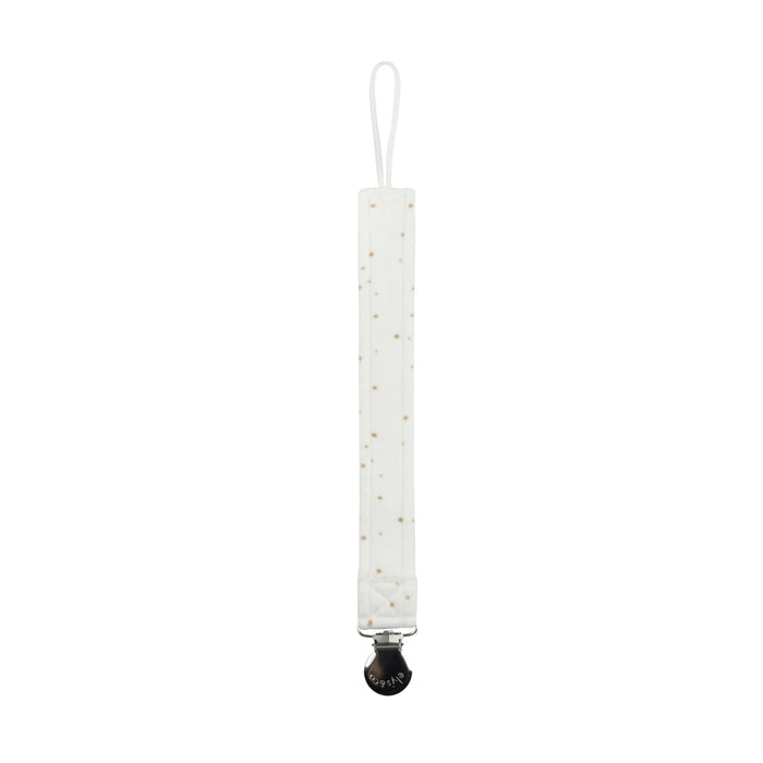 Baby Boy Paci Clip – Ivory Tan – Speckled Bunny