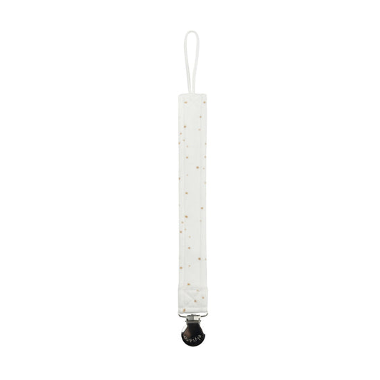 Baby Boy Paci Clip – Ivory Tan – Speckled Bunny