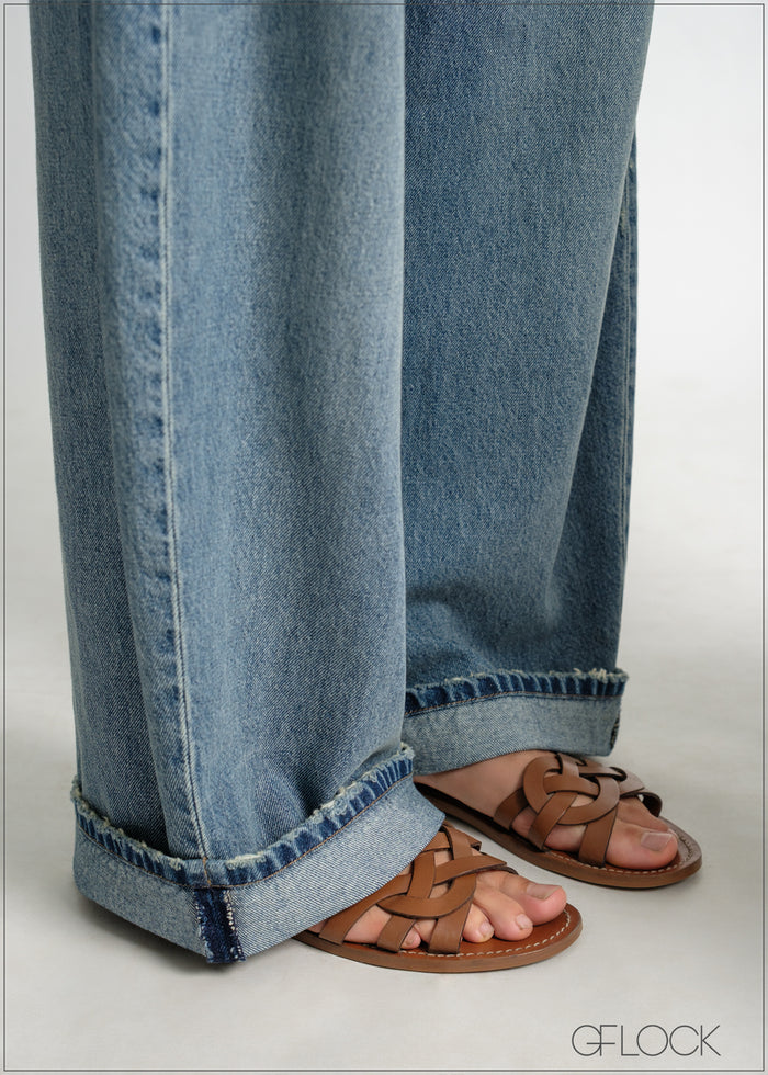 Baggy Fold-Up Jean - Short Length - 120426
