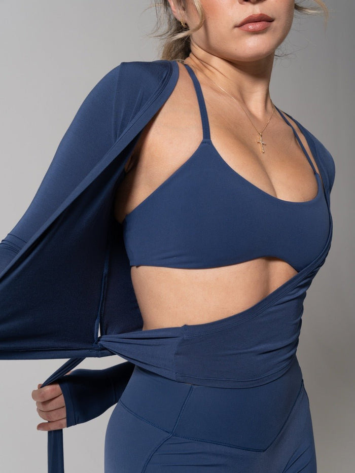 Ballet Wrap - Baked Blue