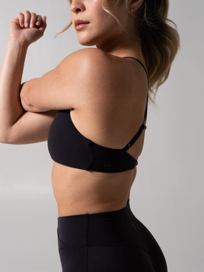 Barre Sports Bra - Onyx Black