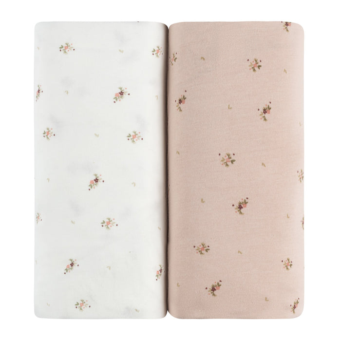 floral crib sheet set 2 pack