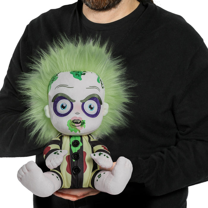 Beetlejuice Baby Beetlejuice interactive plush toy, soft plush character from Beetlejuice series with detailed features.