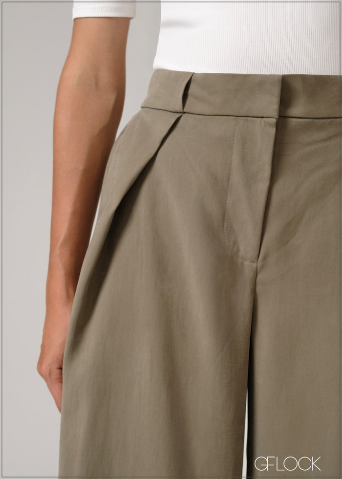 Belt Detailed Flare Pant - 250526