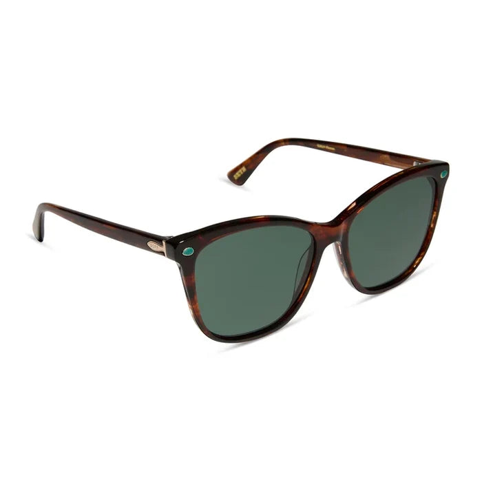 Beth III - Warm Sequoia Tortoise G15 Polarized Sunglasses