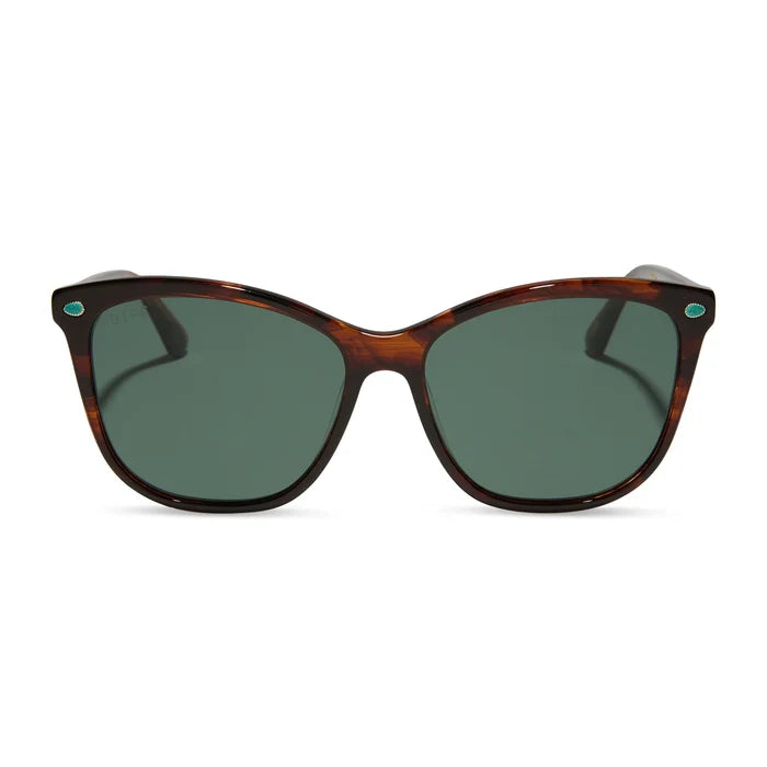 Beth III - Warm Sequoia Tortoise G15 Polarized Sunglasses