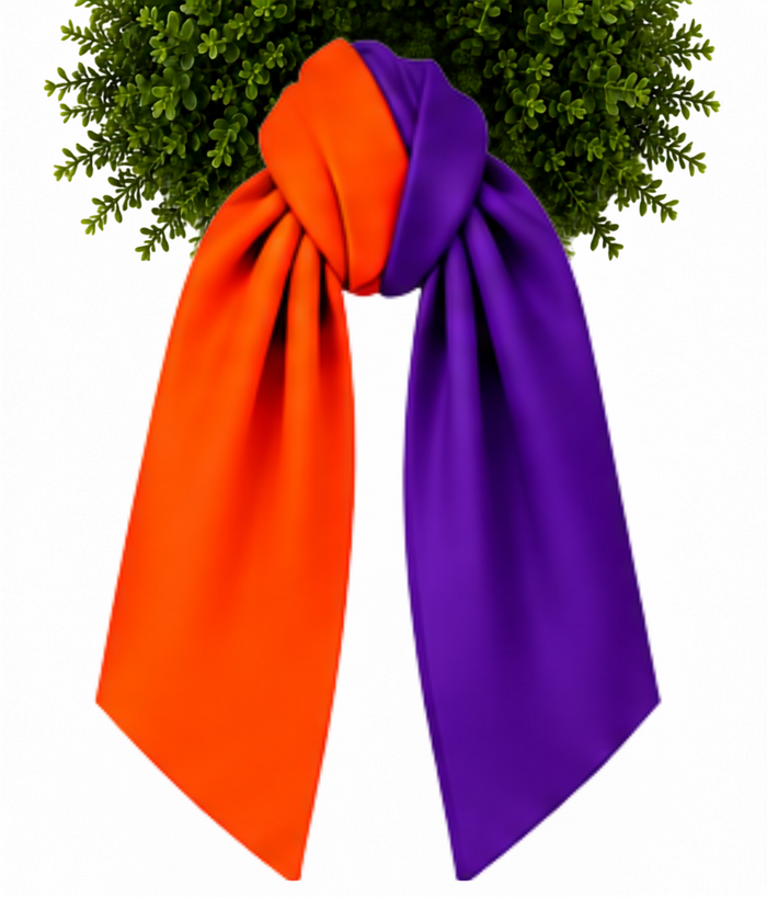 Orange with  Purple