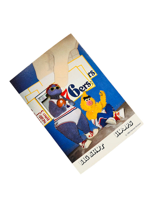BIG SHOT PHILADELPHIA SIXERS VINTAGE 1980'S MASCOT POST CARD