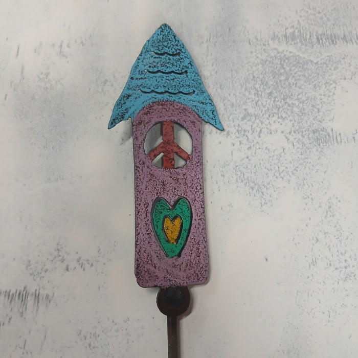 Birdhouse Plant Stake