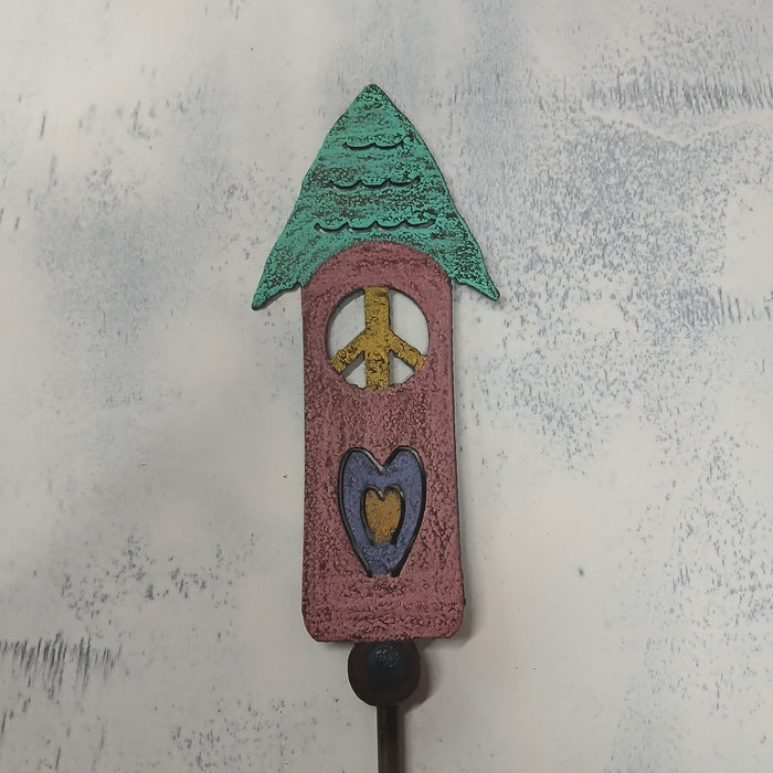 Birdhouse Plant Stake
