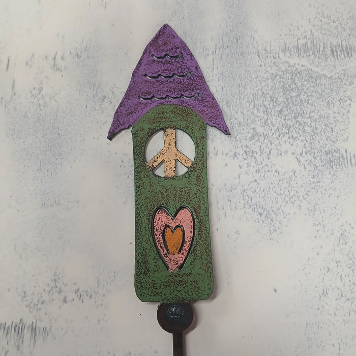 Birdhouse Plant Stake