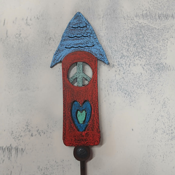 Birdhouse Plant Stake