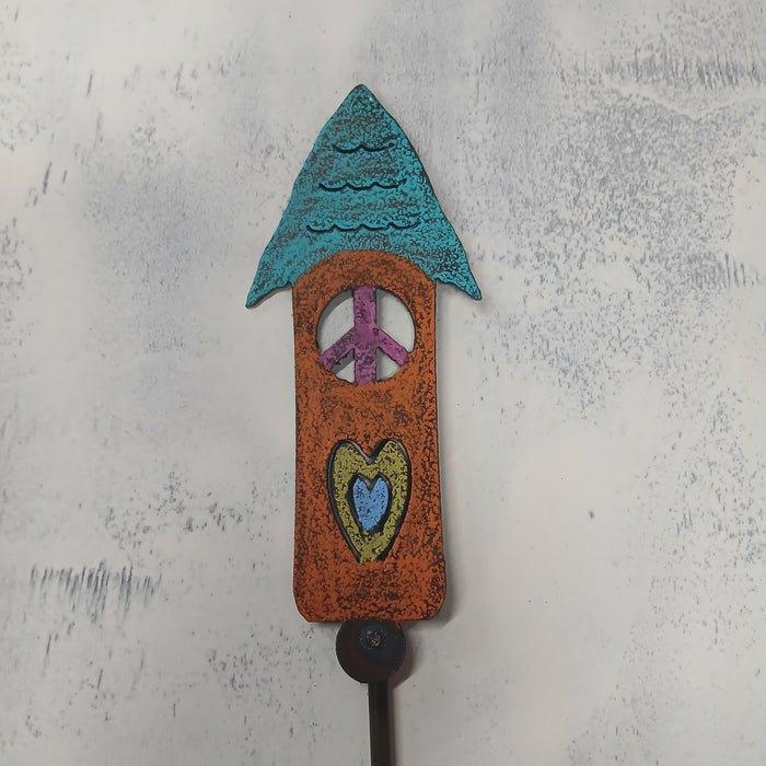 Birdhouse Plant Stake