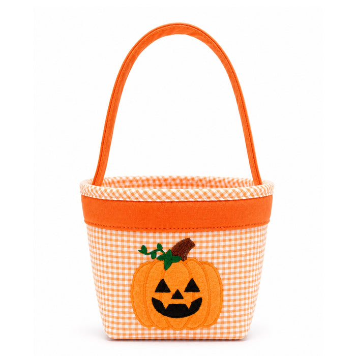 Bits & Bows Halloween Petite Pumpkin Tote in Orange