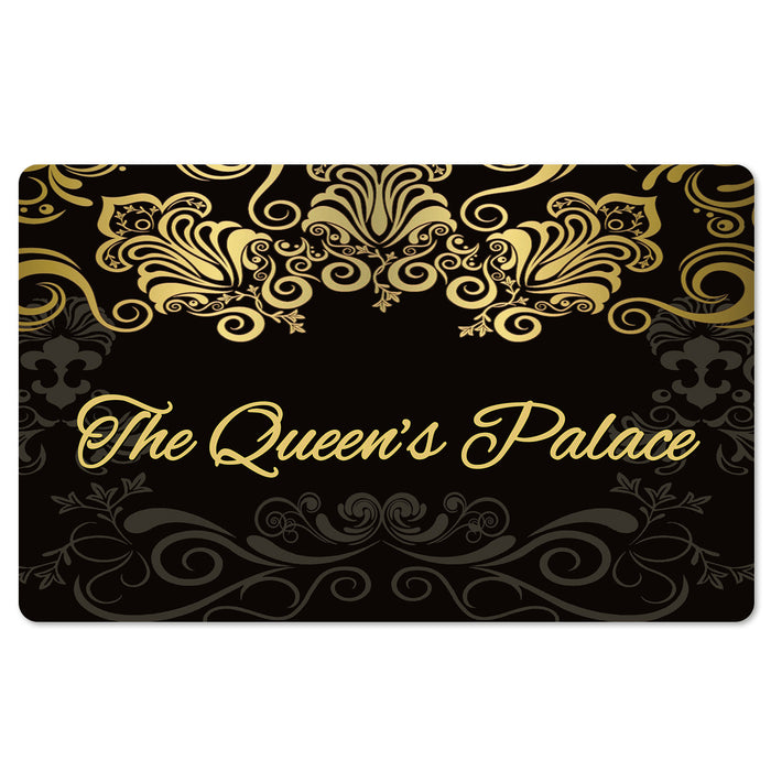 Black The Queen's Palace Interior Floor Mat