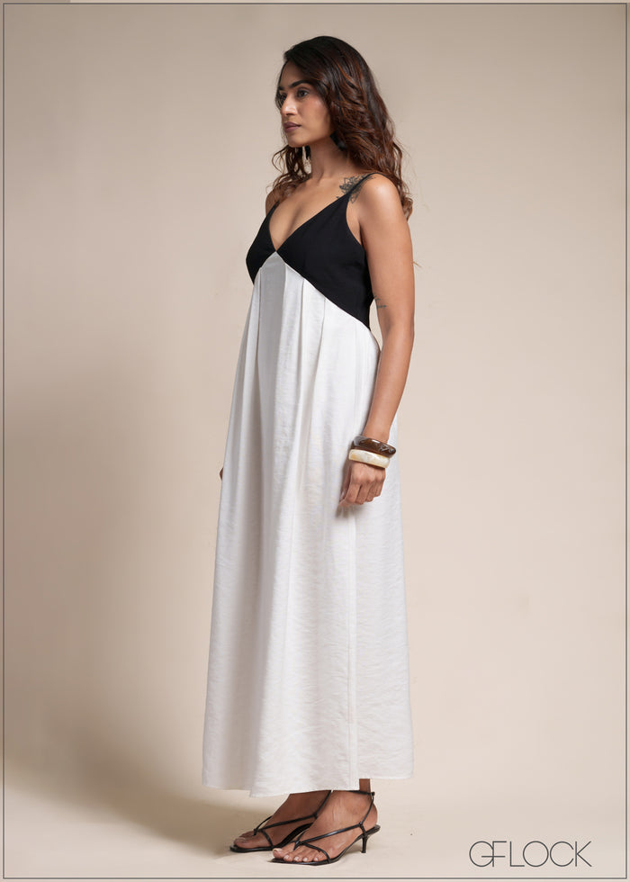 Black & White Strappy Dress - 110526