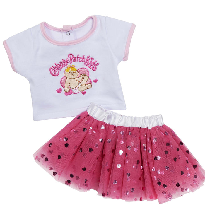 BLC C Outfit 2pc Tutu CPK Hearts Pink Hearts fits 20"