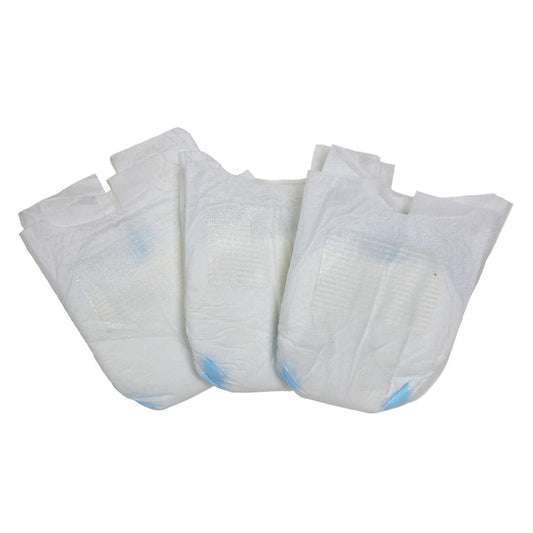 BLC Z01 3-Pack White Diapers (blue liner)  fits 12" 14" & Lullaby
