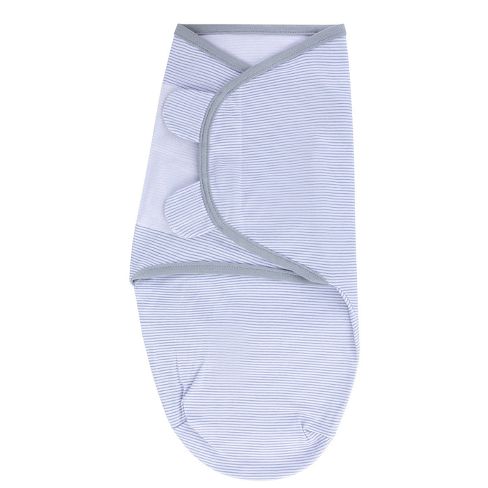 Grey Stripe Adjustable Swaddle Blanket