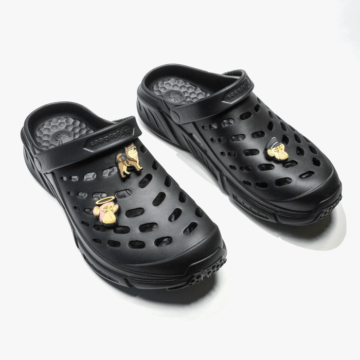 Bored Apes Popinz 3 Pack on shoes on white background