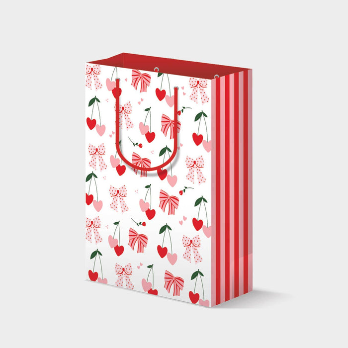 Bow & Cherry Pattern - Gift Bag