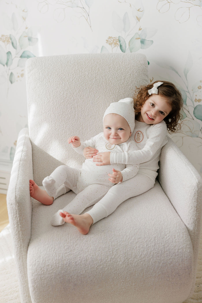 Boys Pajamas – Ivory Tan – Speckled Bunny