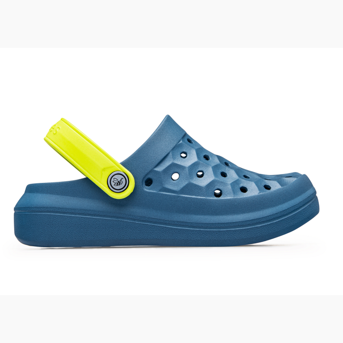 Midnight Teal/Citrus Kids' Varsity Clog#color_midnight-teal-citrus