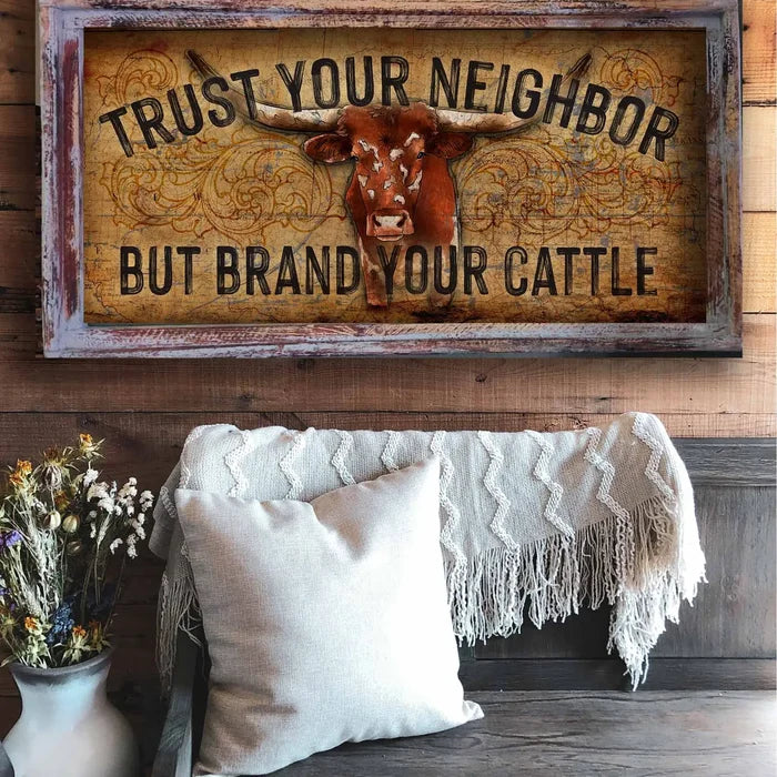 Brand your cattle 14.5x30