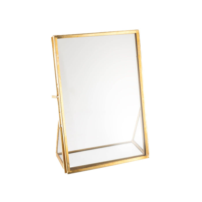 Brass Standing Frame 4"x6" Vertical