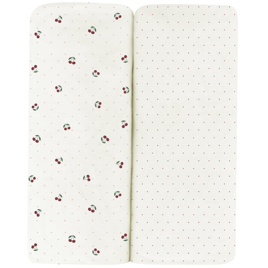 Red Cherries Crib Sheet Set