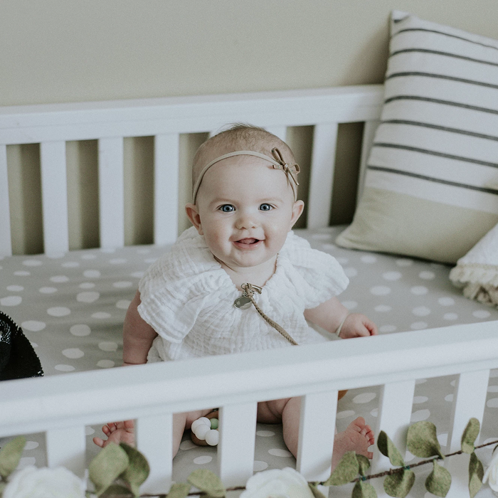 Baby's choice soft Grey & White Abstract sheet set