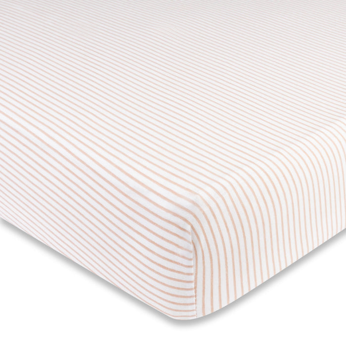 Mauve print Crib Sheet Set hypoallergenic & breathable
