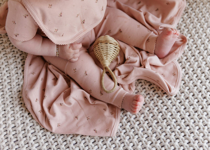 Girls floral print cotton lounge set