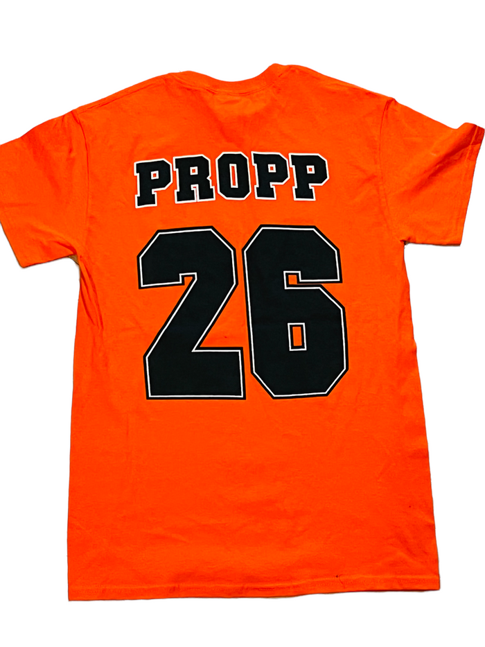 BRIAN PROPP PHILADELPHIA FLYERS SIGNED GUFFAW T-SHIRT ADULT SMALL