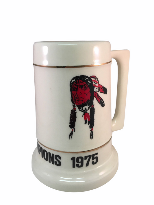 BRISTOL WARRIORS VINTAGE 1975 BASKETBALL STATE CHAMPIONS STEIN MUG