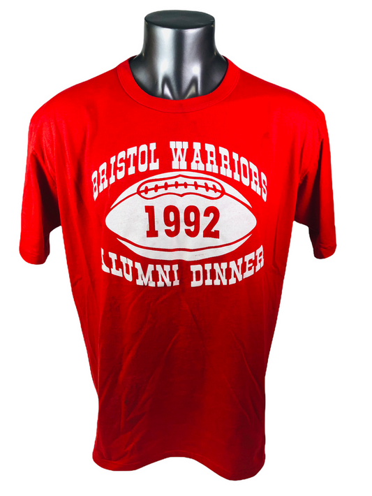 BRISTOL WARRIORS VINTAGE 1982 FOOTBALL ALUMNI DINNER T-SHIRT ADULT XL