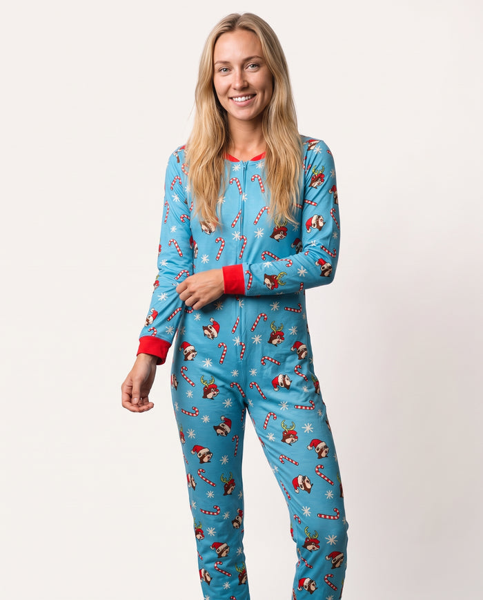 Buc-ee's Christmas 2026 Blue Adult Onesie