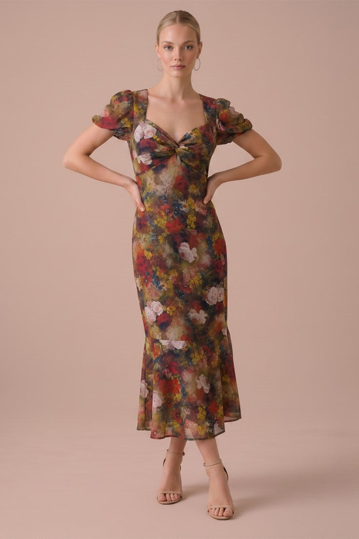Busy Day Floral Maxi Dress