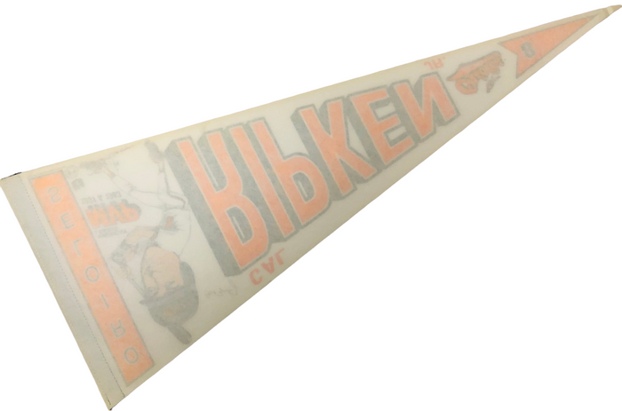 CAL RIPKEN JR. BALTIMORE ORIOLES VINTAGE 1990'S SALEM PENNANT - DEADSTOCK