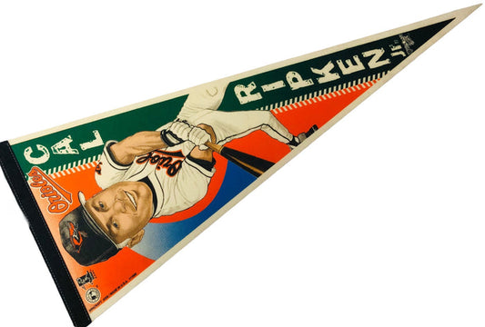 CAL RIPKEN JR. BALTIMORE ORIOLES VINTAGE 1990'S SPORTS WINCRAFT PENNANT