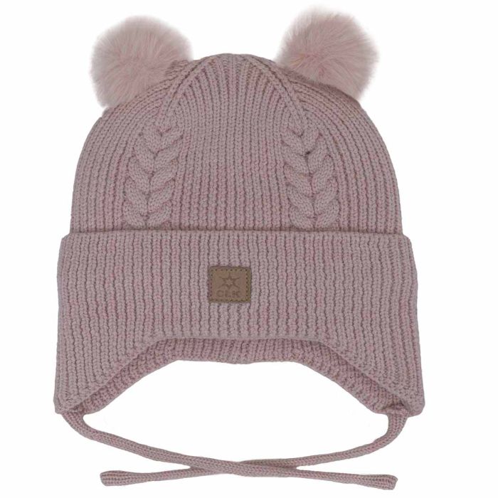 CaliKids Knit Soft Touch Hat with 2 Pom Poms - Multiple Colors!