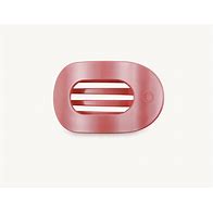 Calming Coral Small Flat Round Hair Clip