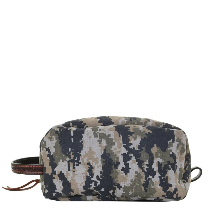 Camo Canvas Shaving Bag