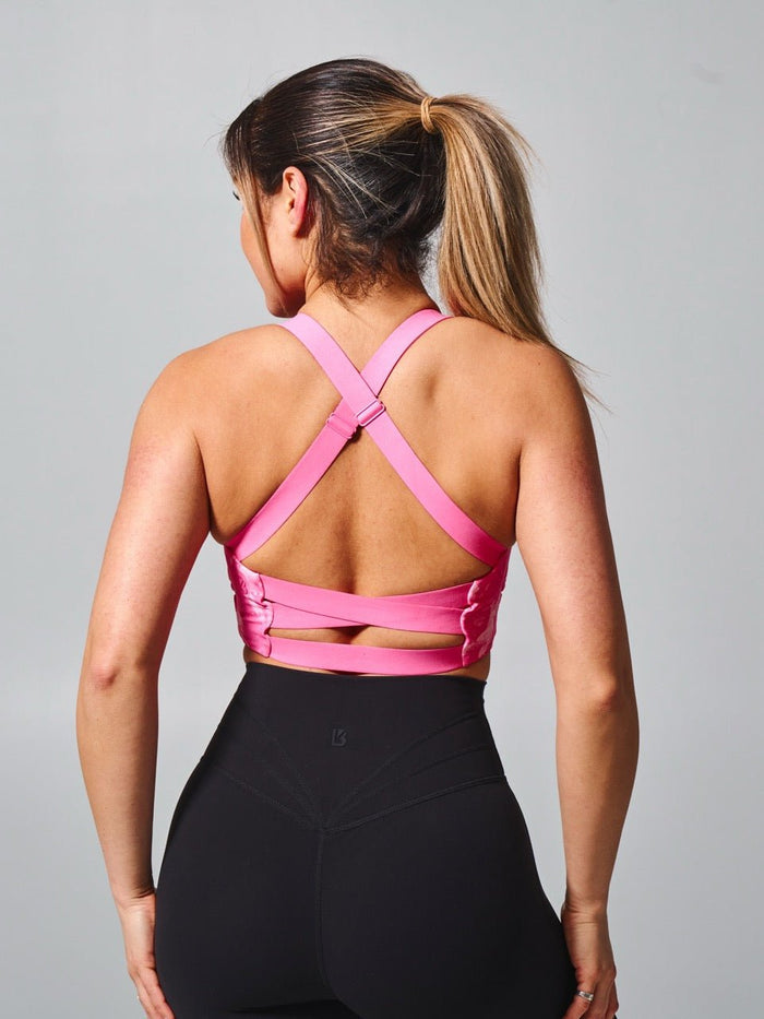 Candy Wrap Sports Bra - Essential Print
