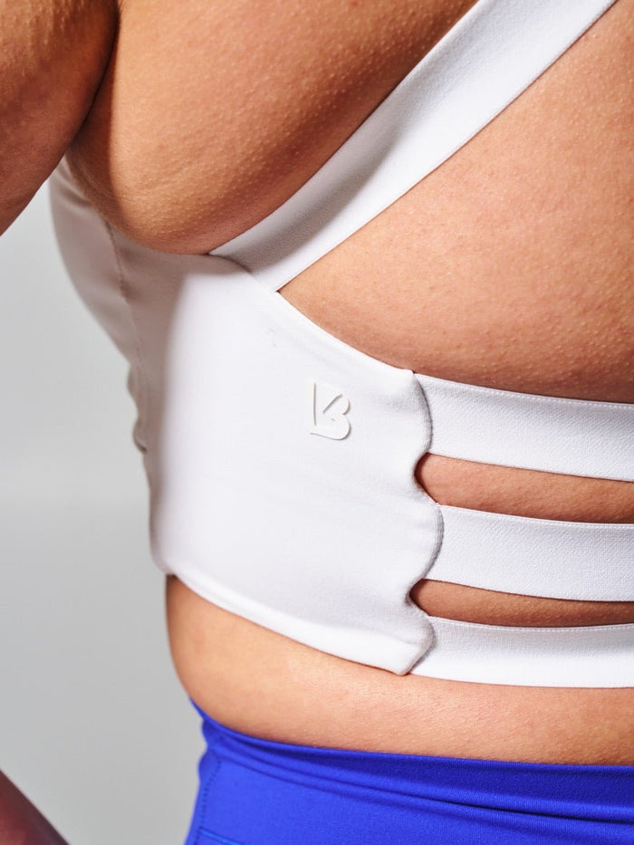 Candy Wrap Sports Bra - White