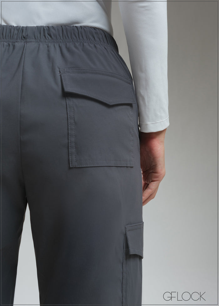 Cargo Style Tie-In Ankle Pant - 270925